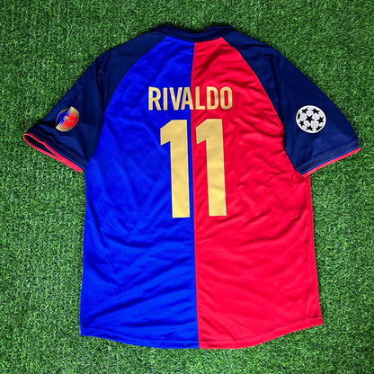 Rivaldo – Barcelona 1998/1999 Retro-Trikot – | Trikot | Maillot-Fußballtrikot