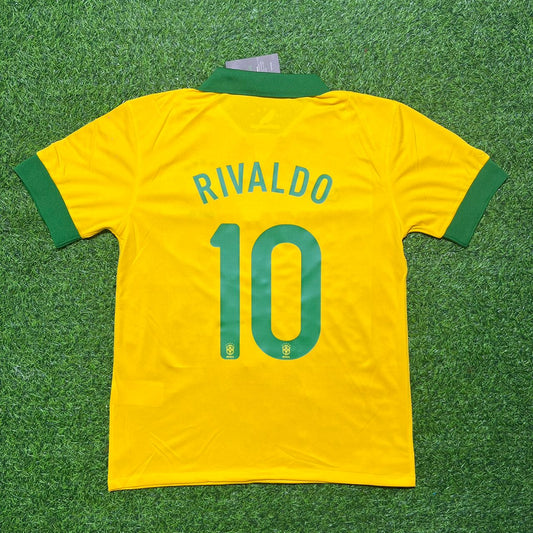 Rivaldo Brazil Retro Football Jersey Kit