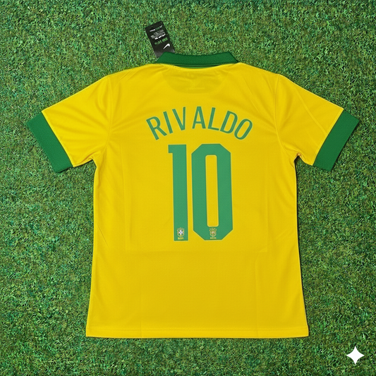 Rivaldo Brasilien Retro-Fußballtrikot-Set