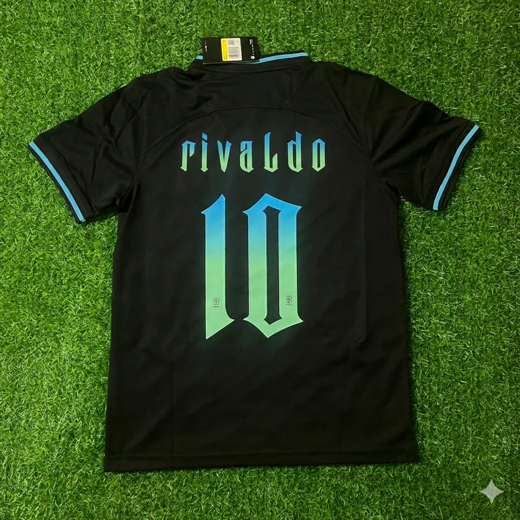 Rivaldo Brazil Retro Football Jersey Trikot Maglia Soccer Shirt