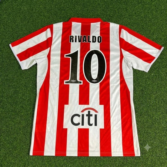 Rivaldo Olympiacos 2004-2005 Retro Home Football Jersey