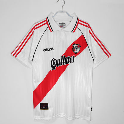 River Plate 1995-1996 Retro Kit Jersey Trikot Maillot Soccer Shirt