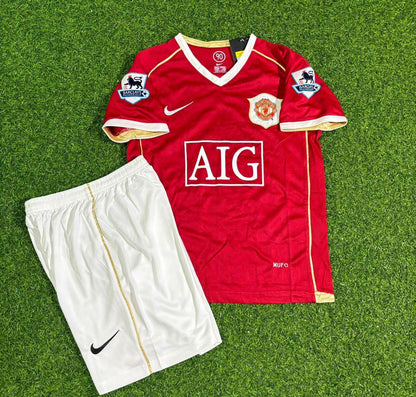 Michael Carrick #16 Manchester United 2006-2007 Kids Home Football Jersey