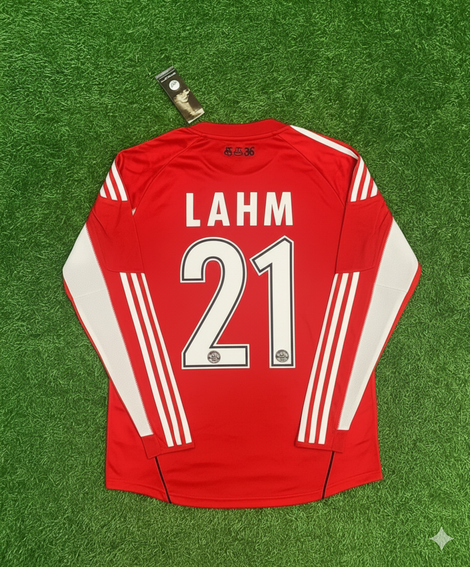 Philipp Lahm FC Bayern Munich 2010/11 Red Retro Trikot Jersey Trikot Soccer Shirt