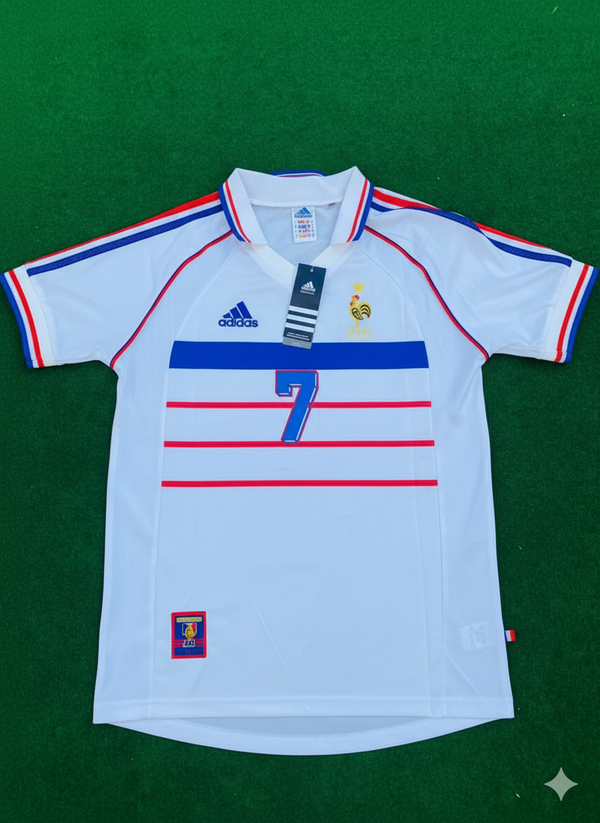 Didier Deschamps France 1998 World Cup Retro Jersey Maillot Trikot