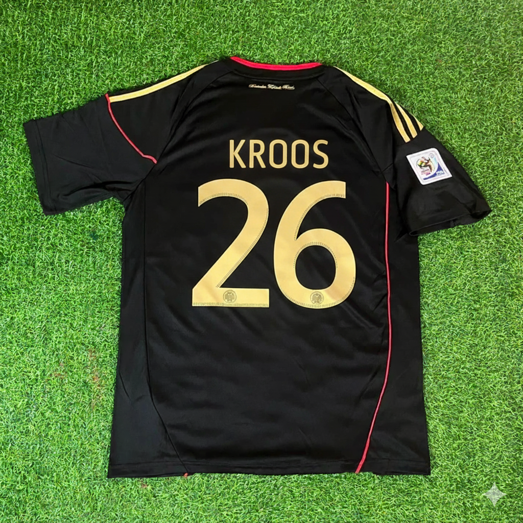 Toni Kroos - Germany Deutschland 2010 World Cup Black Jersey Trikot