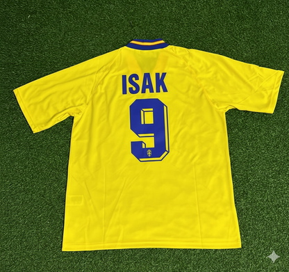Alexander Isak Sweden Retro Football Jersey Kit