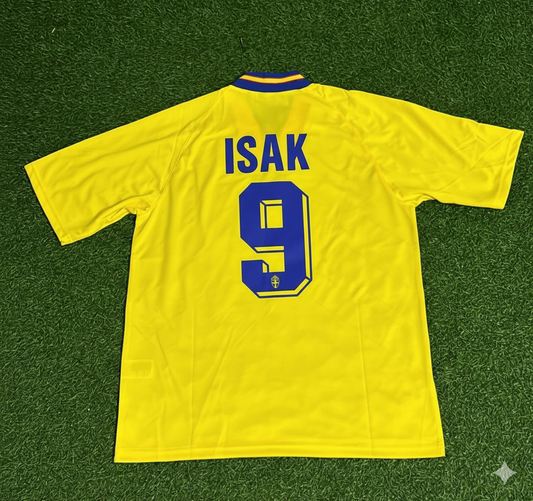Alexander Isak Sweden Retro Football Jersey Kit