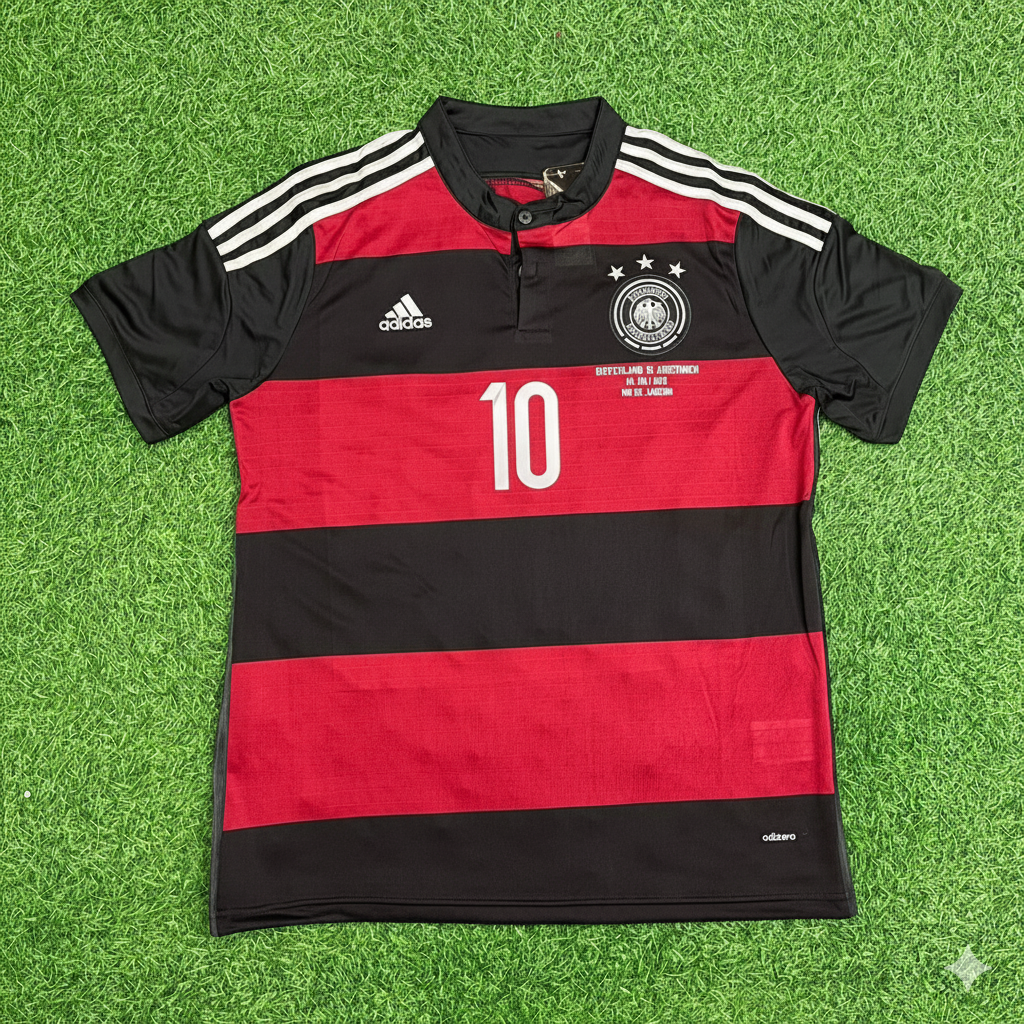 Julian Draxler Germany Deutschland 2014 World Cup Brazil Black Red Retro Jersey Trikot Soccer Shirt