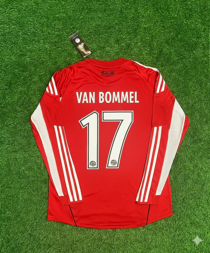Mark van Bommel FC Bayern Munich 2010/11 Red Retro Trikot Jersey Trikot Soccer Shirt