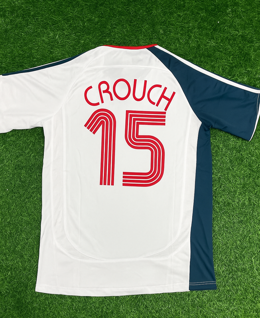 Peter Crouch Liverpool 2006 2007 White Retro Jersey