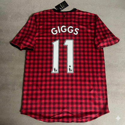 Ryan Giggs Manchester United 2012 2013 Season Red Retro Jersey Maillot Trikot