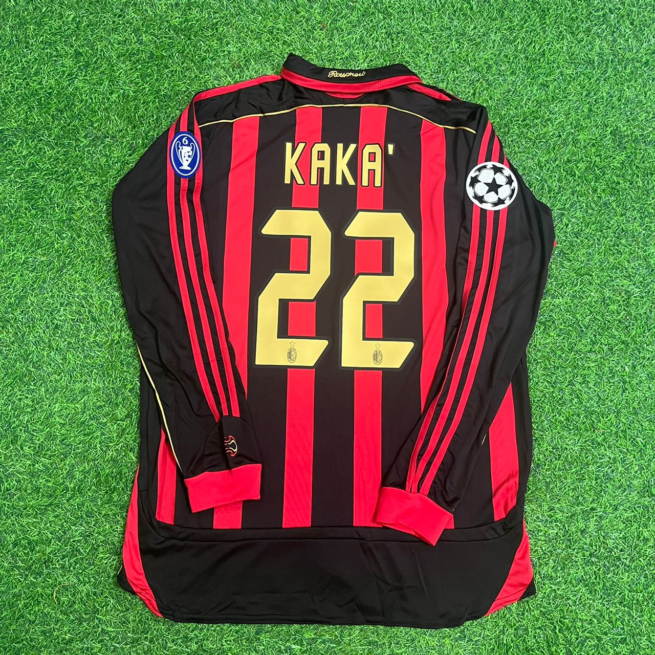 Kaká Leite AC Milan 2006 2007 Red Black Retro Jersey