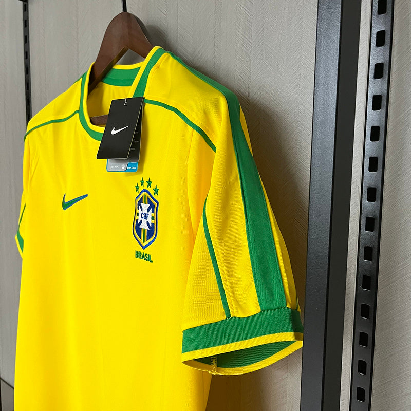 Ronaldo Nazario Brazil 1998 World Cup Retro Football Jersey