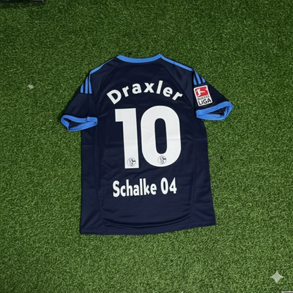 Julian Draxler Schalke 04 Retro Away Heimtrikot 10-11 Rot Fußball Trikot