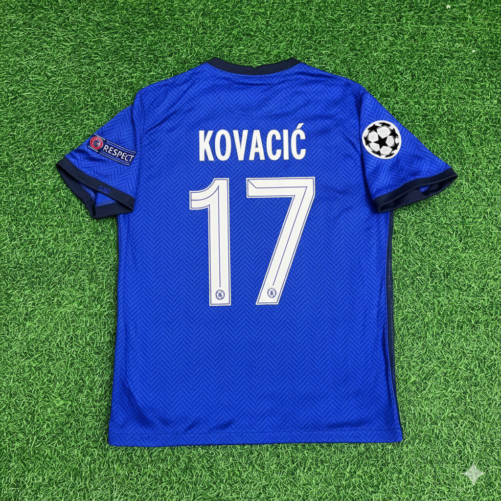 Mateo Kovacic Chelsea 2021 Champions League Final Porto Blue Retro Kit Jersey Trikot Maglia Soccer Shirt
