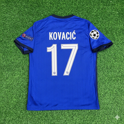 Mateo Kovacic Chelsea 2021 Champions League Final Porto Blue Retro Kit Jersey Trikot Maglia Soccer Shirt