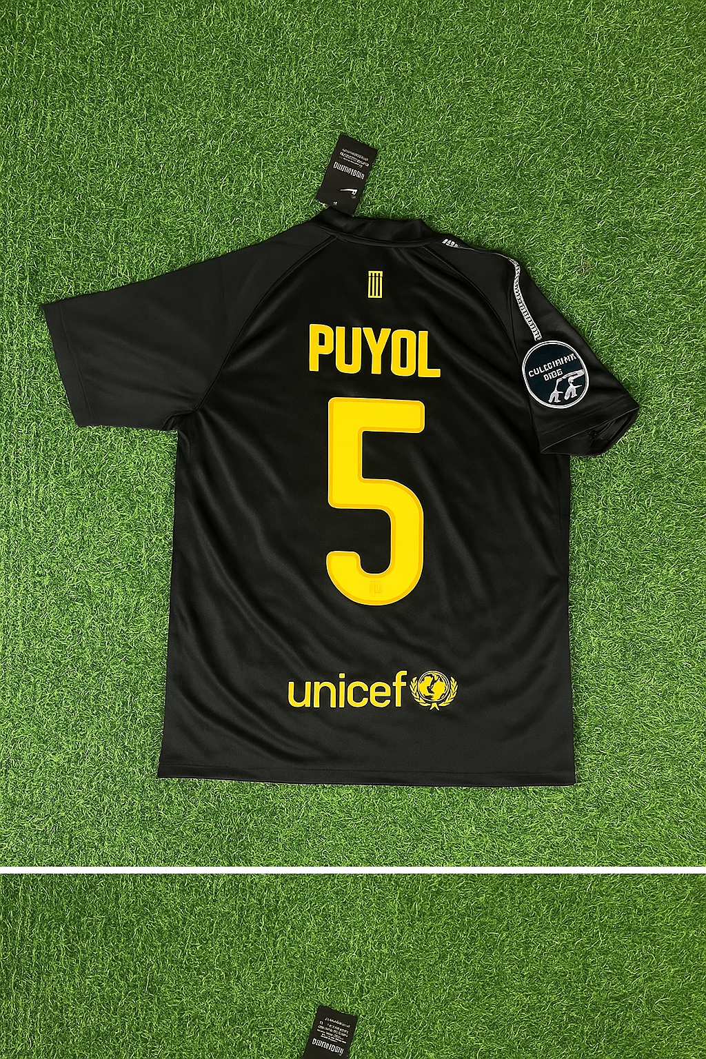 Carles Puyol Black Barcelona 2011/12 Retro Kit Shirt Jersey Trikot Maglia