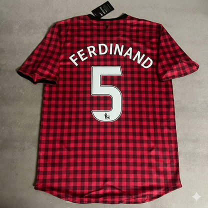 Rio Ferdinand Manchester United 2012 2013 Season Red Retro Jersey Maillot Trikot