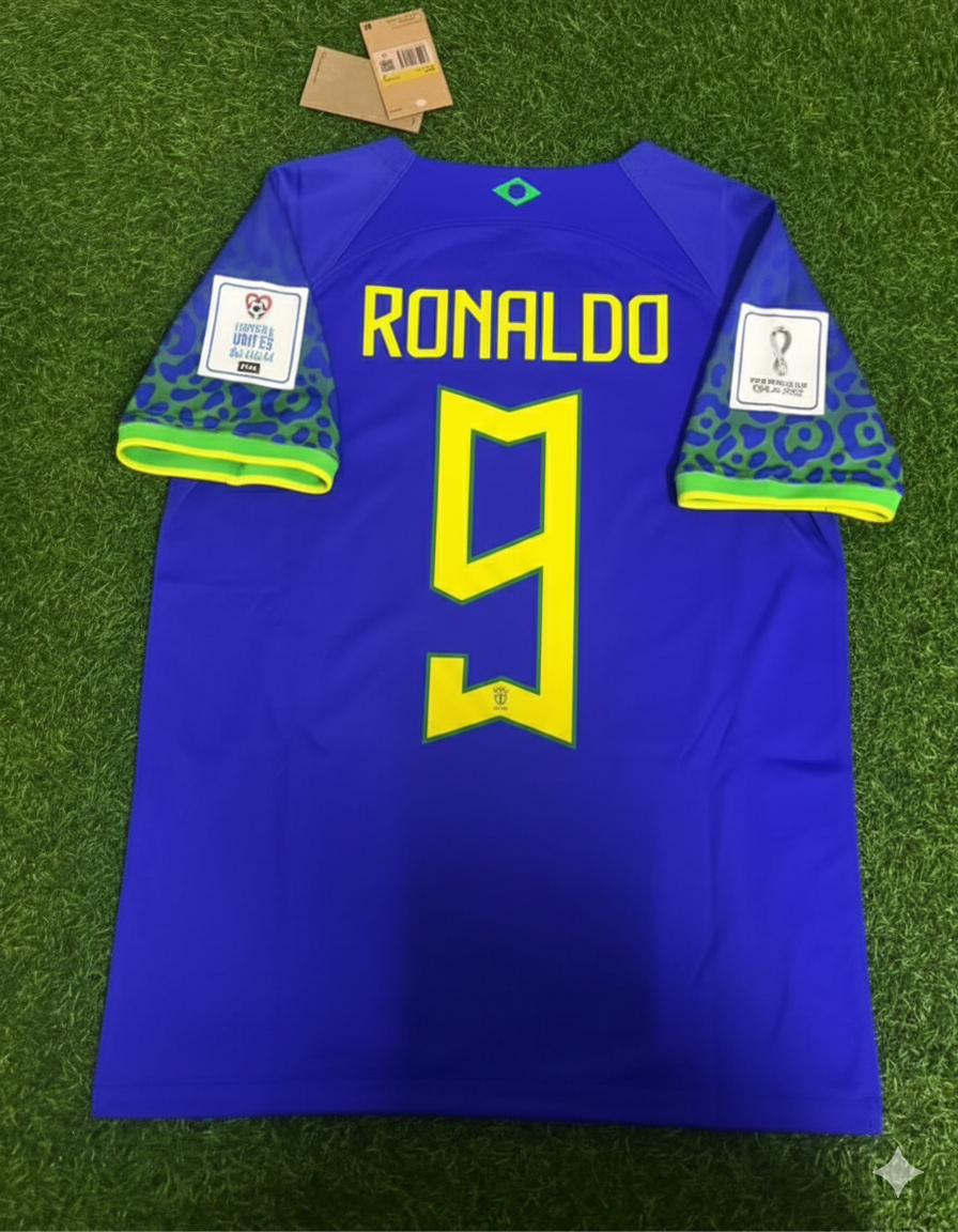 Ronaldo Nazario Brazil Retro Football Jersey