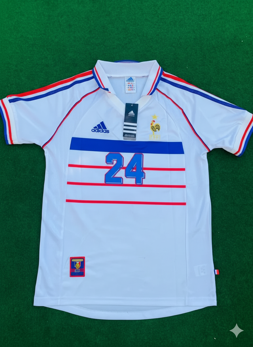 Desire Doue France 1998 World Cup Retro Jersey Maillot Trikot