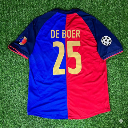 Frank de Boer – Barcelona 1998/1999 Retro Kit Jersey – | Trikot | Maillot Soccer Shirt