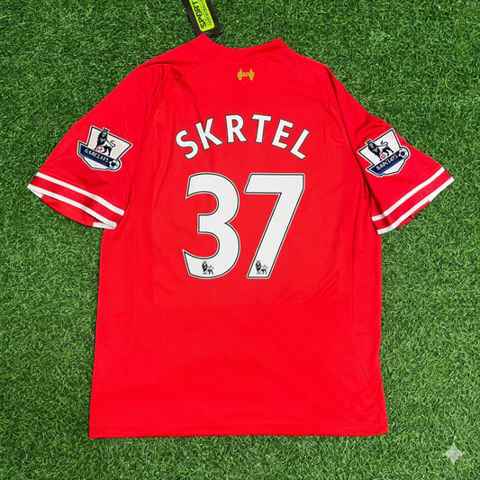 Martin Skrtel Liverpool 2013 2014 Season Red Retro Jersey Maillot Trikot Soccer Shirt