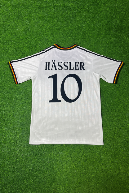 Thomas Häẞler Deutschland EM 1996 Finale Heim Retro Fußballtrikot Set