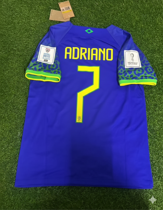 Adriano Brazil Retro Football Jersey