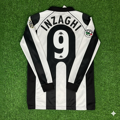 Filippo Inzaghi 9 - Juventus Home 1997/1998 Retro Kit Jersey Maillot Trikot Soccer Shirt