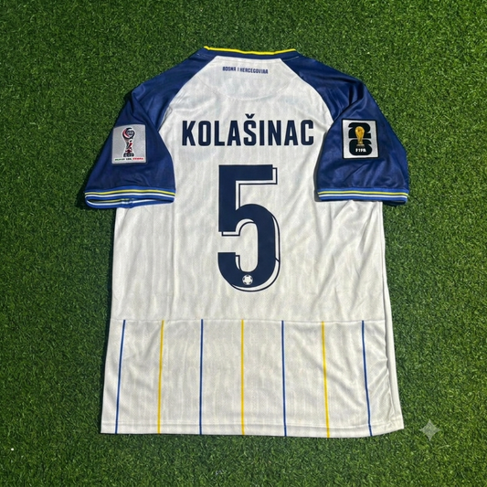 Sead Kolasinac Bosnia and Herzegovina 2026 World Cup White Football Jersey