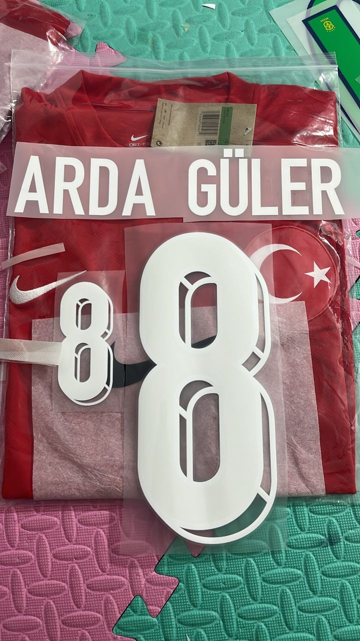 2024 UEFA Türkei Ferdi Kadıoglu Auswärts-Fußballtrikot Maillot Trikot Maglia