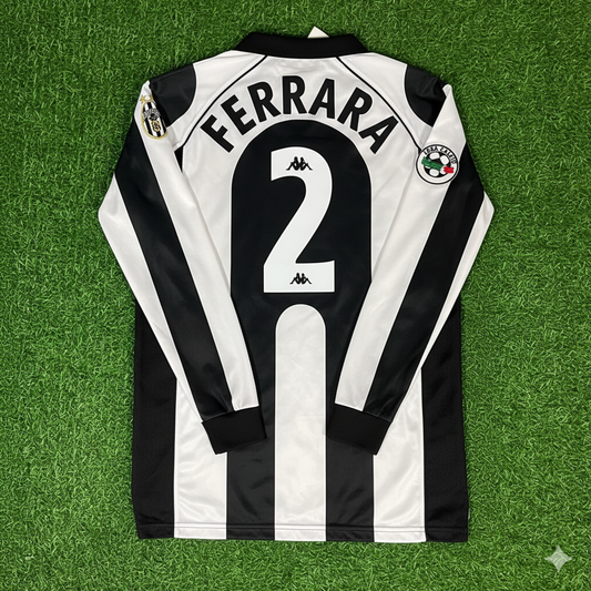 Ciro Ferrara 2 - Juventus Home 1997/1998 Retro Kit Jersey Maillot Trikot Soccer Shirt