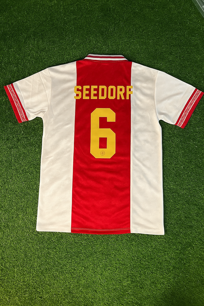 Clarence Seedorf Ajax Retro Golden Printing Jersey Trikot Soccer Shirt