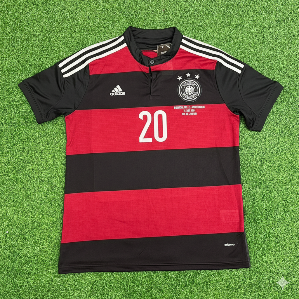 Jerome Boateng Germany Deutschland 2014 World Cup Brazil Black Red Retro Jersey Trikot Soccer Shirt