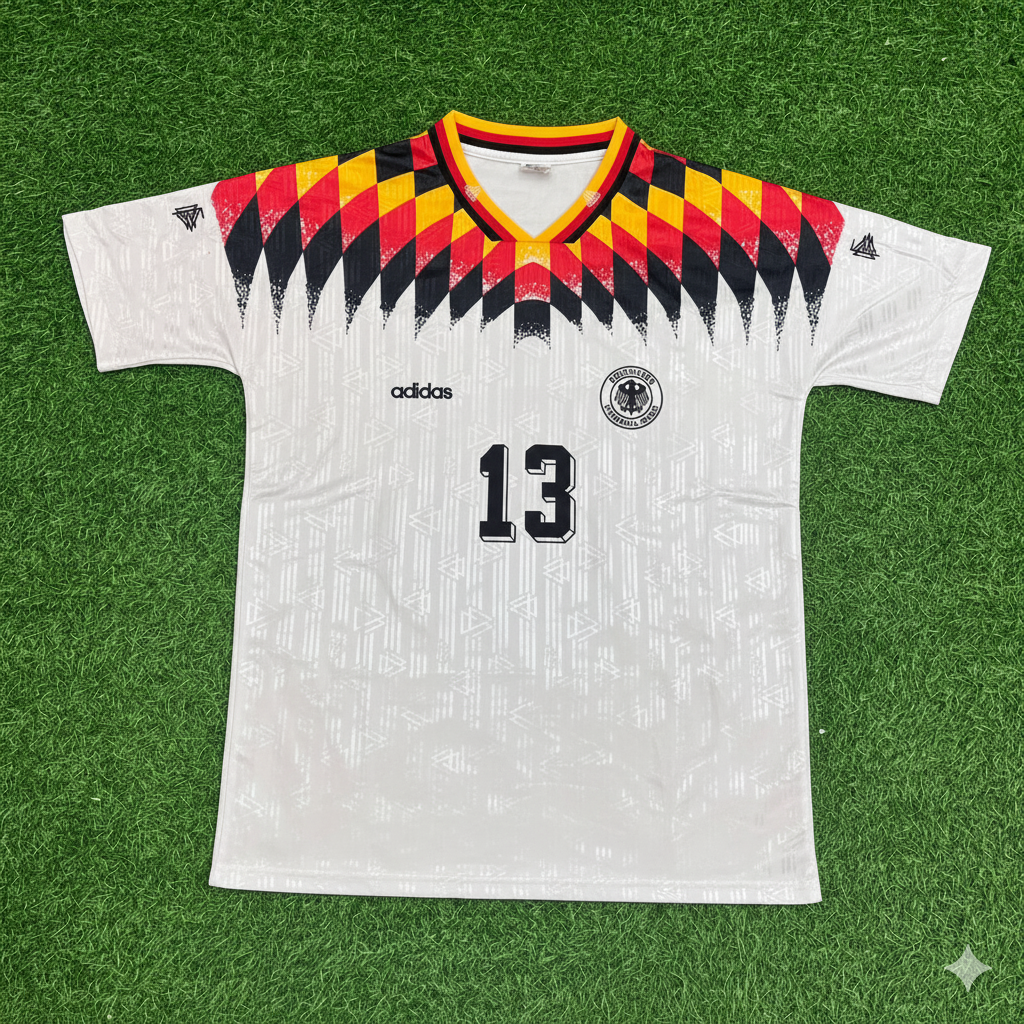 Rudi Völler Deutschland 1994 Weltmeisterschaft Retro Football Jersey Kit