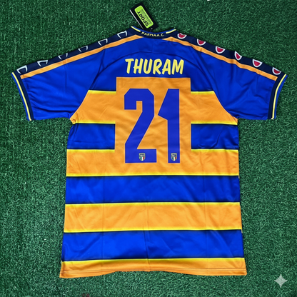 Lilian Thuram Parma Calcio 98-99 Retro Jersey Maillot Trikot Soccer Shirt