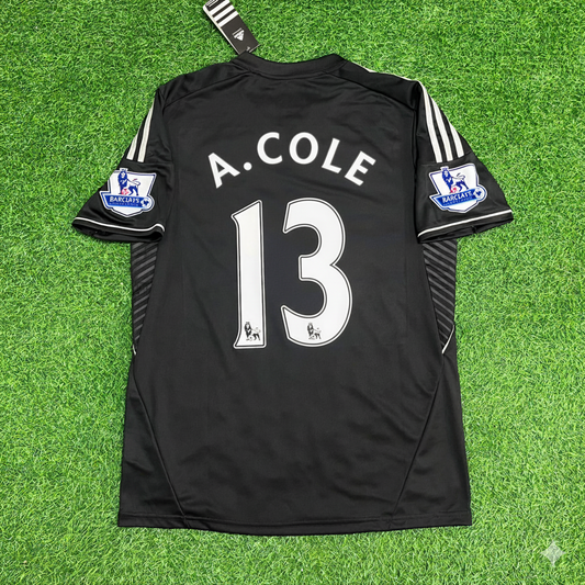 Ashley Cole Chelsea 2013-14 Black Retro Football Jersey Kit