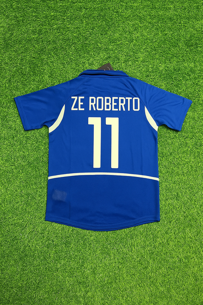 Ze Roberto Brazil 2002 World Cup Retro Football Jersey Kit