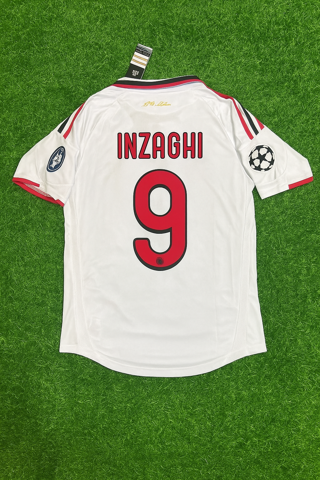 Filippo Inzaghi Milan 2009 2010 Season White Retro Jersey Trikot Maillot