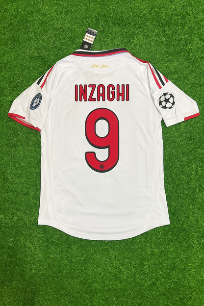 Filippo Inzaghi Milan 2009 2010 Season White Retro Jersey Trikot Maillot