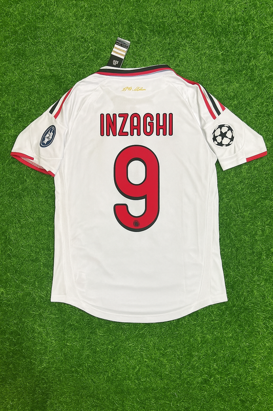 Filippo Inzaghi Milan 2009 2010 Season White Retro Jersey Trikot Maillot