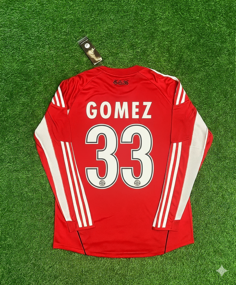 Mario Gomez FC Bayern Munich 2010/11 Red Retro Trikot Jersey Trikot Soccer Shirt