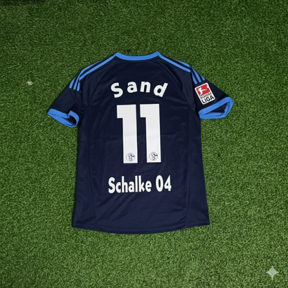 Ebbe Sand Schalke 04 Retro Away Heimtrikot Rot Fußball Trikot