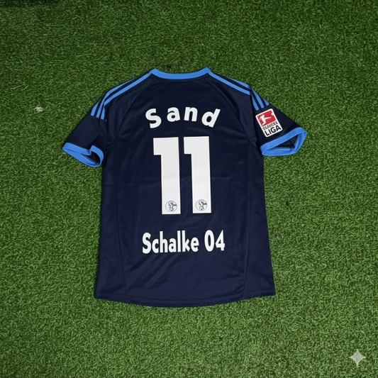 Ebbe Sand Schalke 04 Retro Away Heimtrikot Rot Fußball Trikot