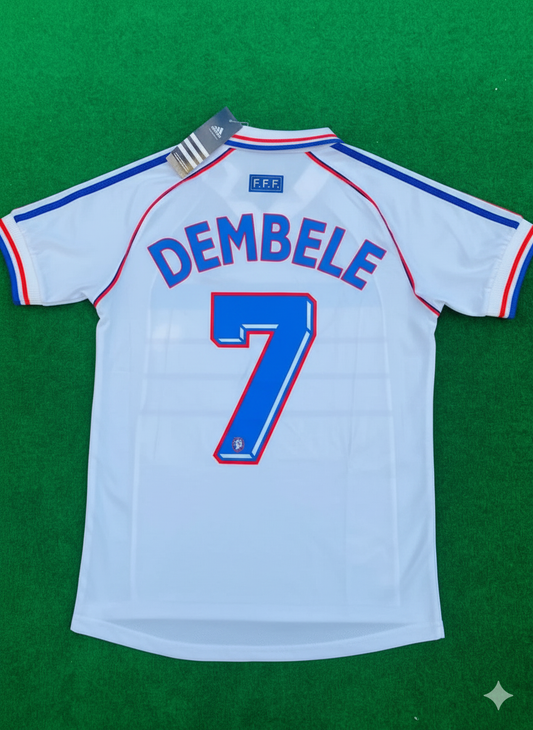 Ousmane Dembele France 1998 World Cup Retro Jersey Maillot Trikot
