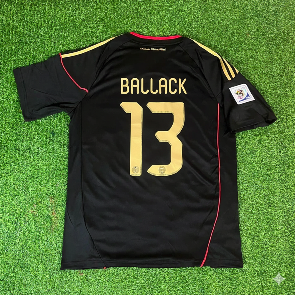 Michael Ballack - Germany Deutschland 2010 World Cup Black Jersey Trikot