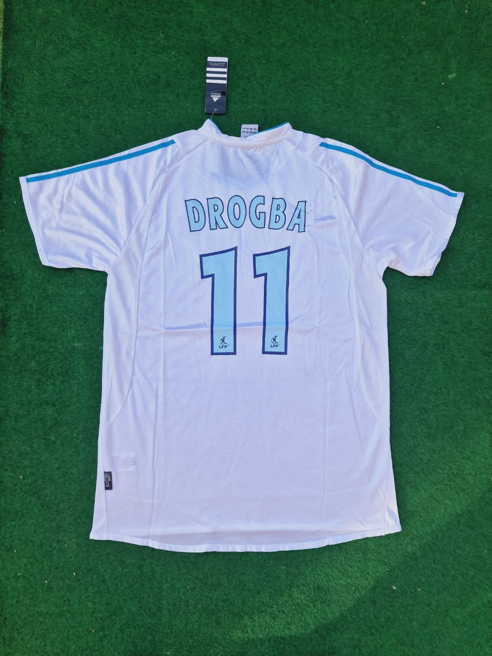 Olympique Marseille Didier Drogba 2003–04 Heimtrikot Nr. 11 Ligue 1 OM Fußballtrikot Maillot Henry