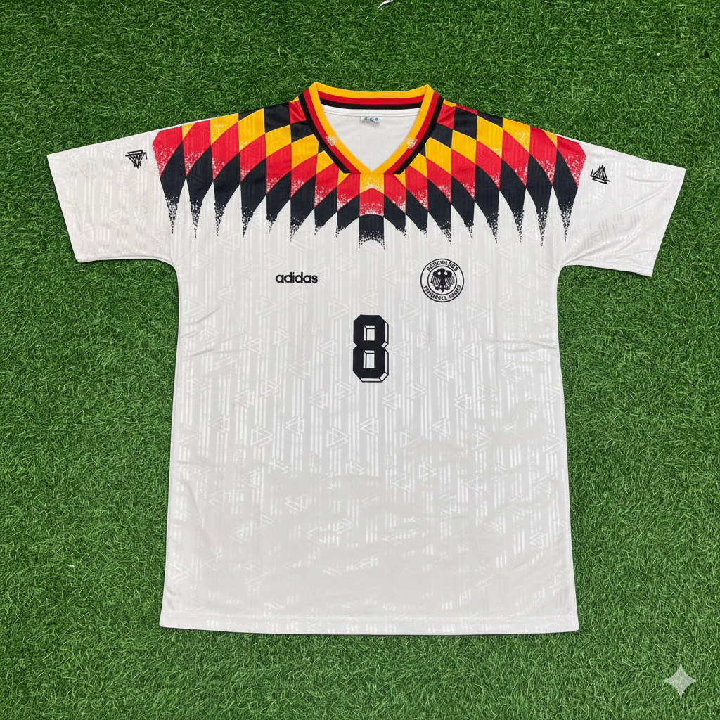 Thomas Hässler Deutschland 1994 Weltmeisterschaft Retro Football Jersey Kit
