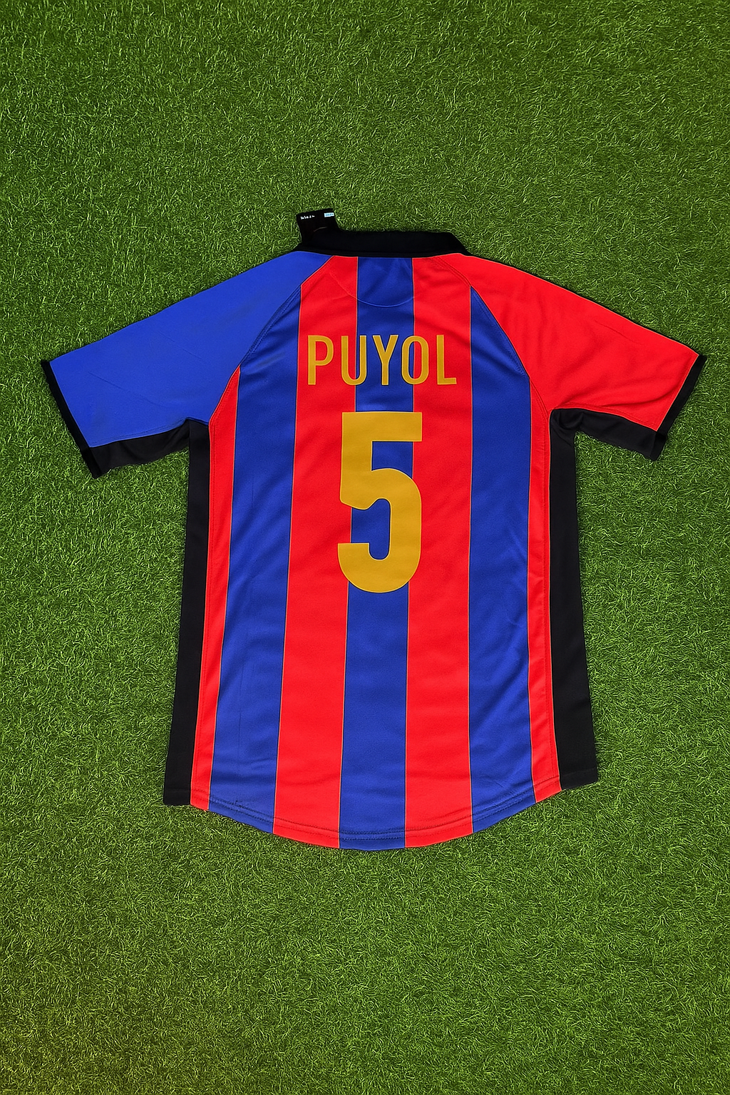 Carles Puyol 5 – Barcelona 2001/2002 Home Retro Kit Jersey Trikot Maillot Soccer Shirt